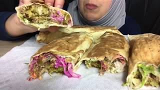 ASMR FALAFEL VEGETABLES EATING SOUNDS|ASMR NOOR