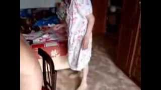 бабка психанула