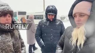 Russia: Miners' relatives gather outside Listvyazhnaya coal mine following deadly accident