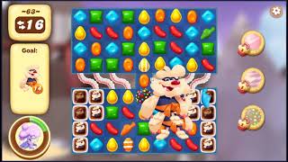 Candy Crush Tales Level 63 - NO BOOSTERS + FULL STORY + NO ADS ? | SKILLGAMING ✔️
