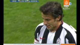 Materazzi dives after Del Piero Ownage