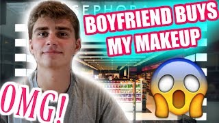 BOYFRIEND BUYS MY MAKEUP... & lowkey sabotages my look | Jordan Byers