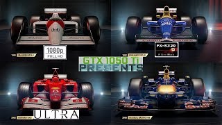 F1 2017 Classic Cars - GTX 1050 TI - 1080P Ultra
