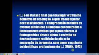 Formação em Psicanalise Clínica - Psicoterapia Breve – Módulo 2