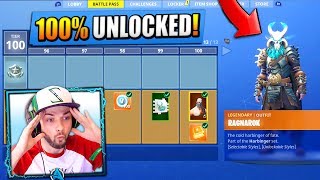 *NEW* SEASON 5 - TIER 100 SKIN (UNLOCKED) - Fortnite: Battle Royale!