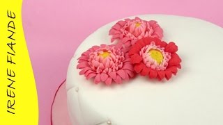 Цветы из мастики для торта. Гербера из мастики