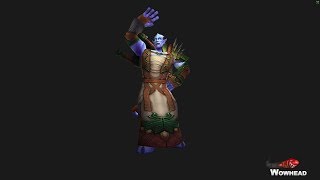 Warlords of Draenor Male Draenei New Character Model Animations