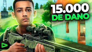 DEI 15000 DE DANO E BATI O RECORD DE DANO NO FREEFIRE COM 2 AWPS!!!