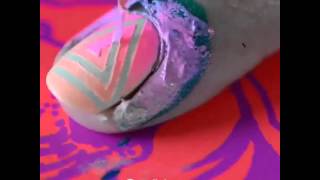 Instagrams Best Fashion @fashionedvine •Cute triangle sticker vinyl design by  @NailDecor?