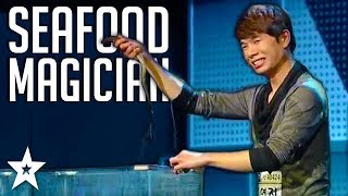 Seafood Magician Conjured Real Fish on Korea's Got Talent | Got Talent Global
