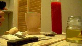 Dressing a 7 day candle prt. 1