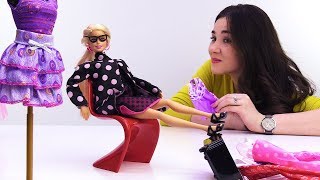 Новые платья Барби из Милана - Игры одевалки