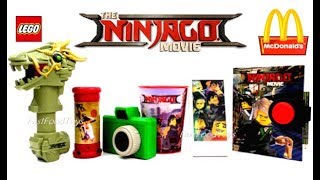 2017 McDONALD'S LEGO NINJAGO MOVIE HAPPY MEAL TOYS FULL SET 6 KIDS WORLD COLLECTION UNBOXING REVIEW