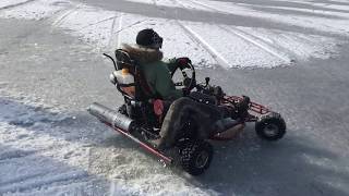 Зимний картинг / Winter karting остров Русский.