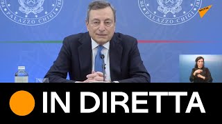 Conferenza stampa del Presidente Draghi con i Ministri Gelmini e Speranza