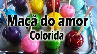 Maçã do Amor - Coloridas