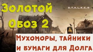 S.T.A.L.K.E.R - Золотой Обоз 2 - #2 ✪ Мухоморы, тайник для Долговца и просто хабар ✪