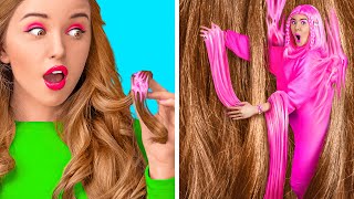 MASALAH RAMBUT PENDEK VS RAMBUT PANJANG || Masalah Rambut Lucu oleh 123 GO Like!