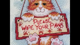 Dimensions "Please Wipe Your Paws" Баннер. Готовая работа и оформление