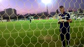 Adrian gets warmed-up