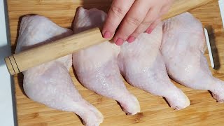 КУРИЦУ НЕ ЖАРЮ И НЕ ВАРЮ!ОТБИВАЮ СКАЛКОЙ- ЭТО ШЕДЕВР!  Chicken without frying and boiling,I beat her