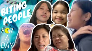 biting different people for a day || Grace Martine