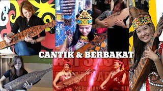 Cantik dan berbakat, inilah wanita dayak