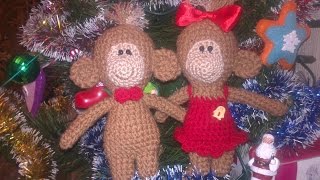 ♥Игрушки амигуруми♥ Обезьянка своими руками символ 2016 года.Lesson 1.Amigurumi monkey