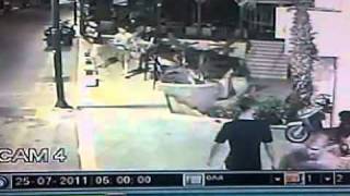 Malia CCTV Knife Attack 2011