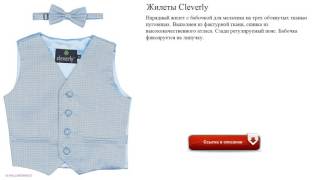 Жилеты Cleverly Нарядный  с бабочкой