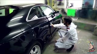 Покраска PLASTI DIP автомобиля AUDI A5 matte black EVA Group Ауди А5