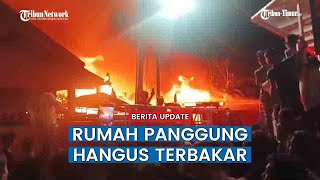 Kebakaran Rumah Panggung di Lorong 2 Jl Andi Djemma Makassar Berhasil Dikendalikan