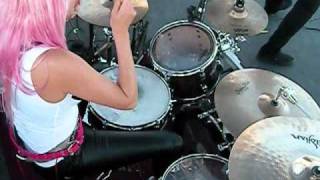 Amanda Tieman - Female Drummer- opening for Deftones "pearl Girl" Mandy