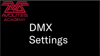 Titan DMX Settings