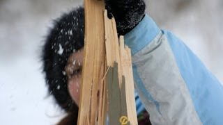Как мы учились с горки спускаться