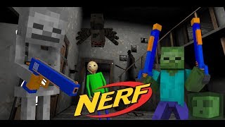NERF WAR CHALLENGE in MONSTER SCHOOL - ✅ Школа монстров майнкрафт : Мальчики против Девочек