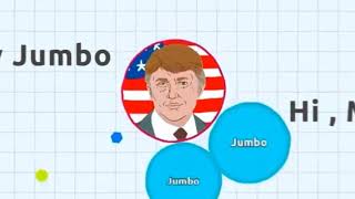 Agar.io - Jumbo VS DONALD TRUMP | Last Man Standing ( Solo Agario Gameplay )