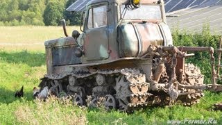 Трактор ДТ-75 и дорога