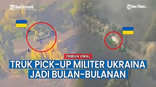 Truk Pick-up Ukraina Jadi Bulan-bulanan Kelompok Pasukan Selatan Rusia di Soledar-Artemovsk