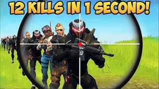 12 KILLS IN 1 SECOND?! - Fortnite Funny Fails and WTF Moments! #206 (Daily Moments)