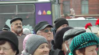 Рыбинск РОП ТВ Митинг в честь Павла Федоровича Дерунова