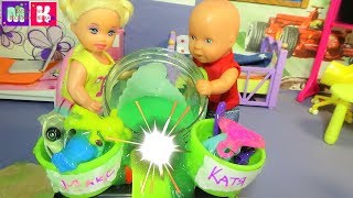 Игра на желание. Слим находки. Катя и Макс веселая семейка #Мультики #куклы новые серии