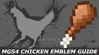 MGS4 - How to achieve the Chicken emblem easier.