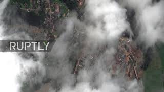 Germany: Satellite images capture extent of damage caused by floods *STILLS*