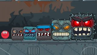 RED BALL 4 // ALL BOSSES (iOS Gameplay)