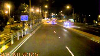Night drive in Melbourne
