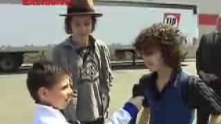 7yr old Sebastian Martinez interviews Nat and Alex Wolff