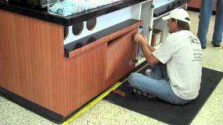 Di-Noc install cabinet with doors