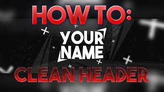 How to Make a Simple Clean Header in Photoshop