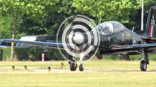 Gilze-Rijen Airbase 29-08-2012: Shorts Tucano, ZF239, ZF290, RAF, Departure (39.42.43)